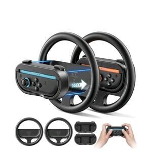 Rysker Steering Wheel & Grip 2025 Nintendo Switch 2 JoyCon Joy Con 2 Racing s8